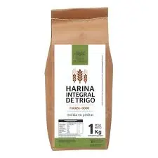 [p2983] HARINA TRIGO INTEGRAL ORGANICA TIPO 0000 FUERZA -MOLIDA EN PIEDRAS- FINCAS EL PARAISO X 1 KG